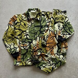 Vintage 90s Predator Camo Jacket Pants Set Size Large Medium Green Hunting Suit
